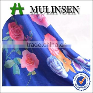 Shaoxing Textile 118D Polyester lycra Jacquard FDY fabric/ Paper Printing girl dresses fabric