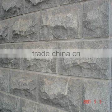 Black basalt wall panel