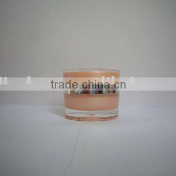 cosmetic slanted acrylic cream jar