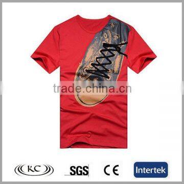 wholesale china 100% cotton shoes print design own t shirt