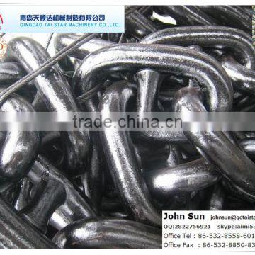 2015 NEW Grade U1 Black painted studless link anchor chain