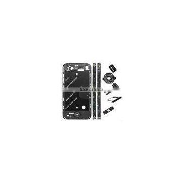 Black Diamond Middle Plate With Home Button Black for iPhone 4