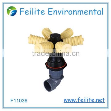 Feilite F11036 six claw side-mounted bottom distributor for plastic water strainer