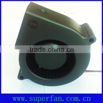 12v cooling fan blower of size 75*75*30mm powerful small fan