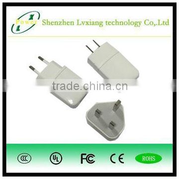 Intelligent USB charger, dual port usb charger, 1A usb charger for most devices.