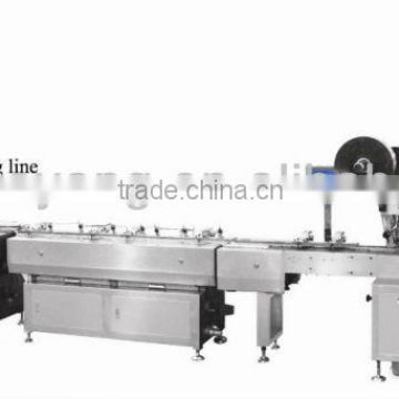 Full automatic feeding packing line shape in various sizes and shapes.