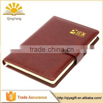 Customized Print Promotional business PU Leather recycled notebook