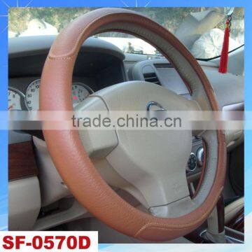 unique car steering wheel cover with coffee color from manufacture