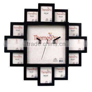 Home Decor Products Photo Frame Wall Clock Quartz Home Decor Interior Decorating