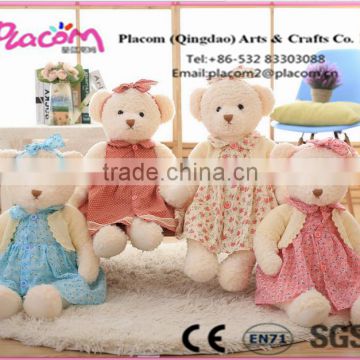 New design Hot selling Factory price Cute Fashion Gifts and toys Wholesale Plush toy Bear with dress
