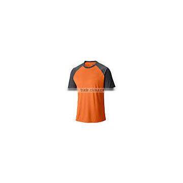 popular mens orange polyester sports wear