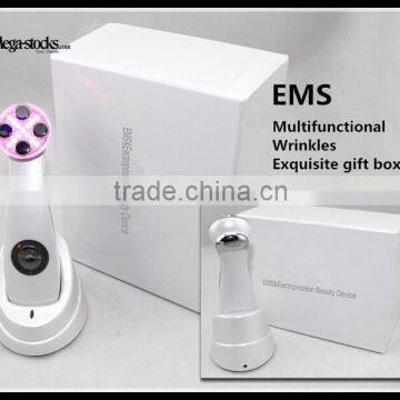 Anti-aging Ultrasonic RF 7 Colors LED Photon Therapy Vibration Massager