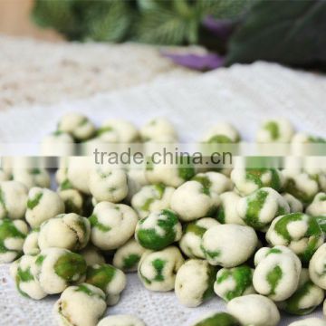 Spicy green peas snack