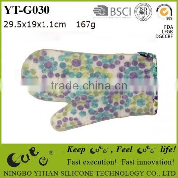 heat resistant silicone oven mitt gloves YT-G030