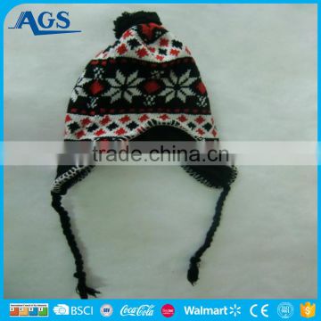Competitive Price winter hat knitted beanies from ningbo factory
