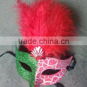 feathered venetian party mask for sale