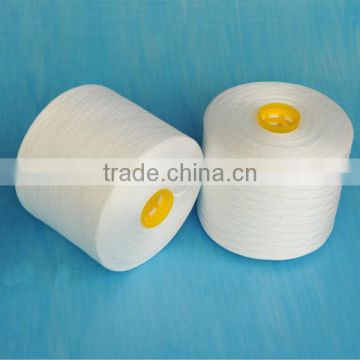raw white 100% polyester sewing thread
