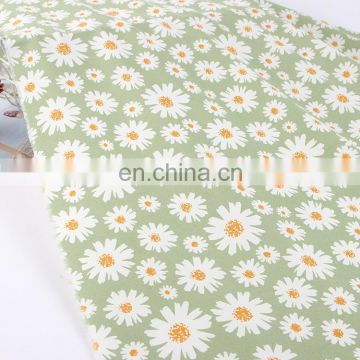 Hot Small daisy fabric 75D/100D four side elastic digital printed fabric chrysanthemum top women's dress fabric