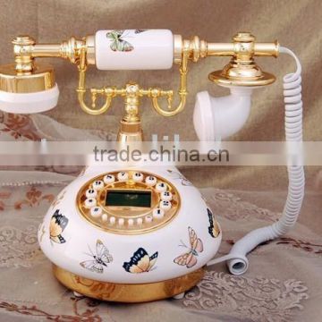 Butterfly antique style retro telephone