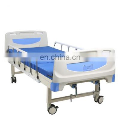 Hot selling ABS head board manual two crank hospital bed for clinc and hospital