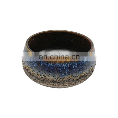 custom design reactive glaze ceramic soup salad rice bowl