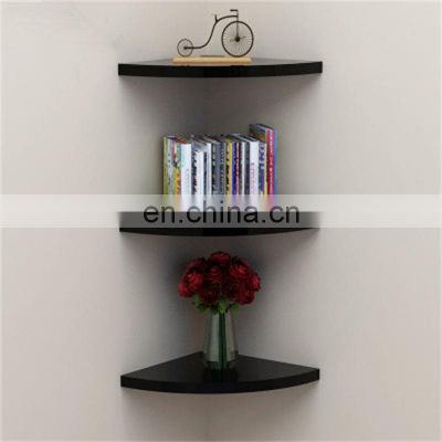 Solid Wood MDF Sector Wall Shelf Corner Partition