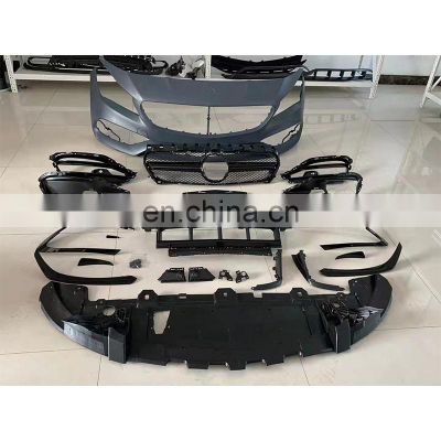 Car bumpers for Mercedes benz W117 CLA upgrade CLA45 model include front bumpers rear bumper side skirts rear diffuser