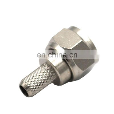 f type connector to type-f male connector for rg6 f connector crimp