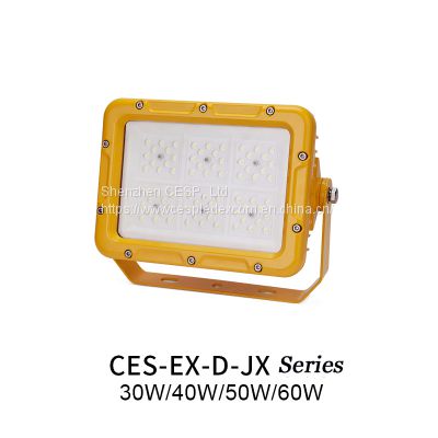 CESP High Power Square LED Explosion-proof Light Ex db IIC Gb 30W~400W Waterproof, Dustproof and Explosion-proof Floodlight