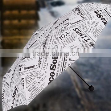 English newspaper wind umbrella
