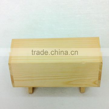 rectangle shaped with legs wooden money storage box piggy bank high quality pine