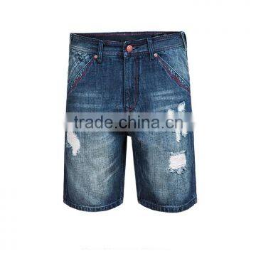 adults age group men design jeans straight skinny ripped denim jeans half pants short pants 1/2 jeans shorts
