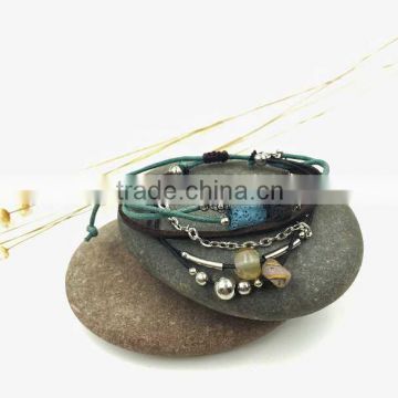 bob trading custom volcanic lava rock stone bracelet wooden bracelets hot sale rhinestone bracelet