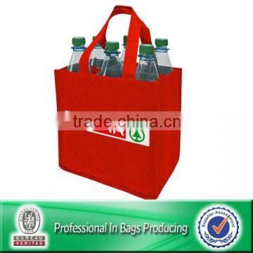 Lead Free Non Woven Custom 6 Bottle Reusable Water Bag