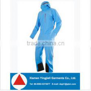 2014 Fully tape seamed red ski snow suit one piece for adults