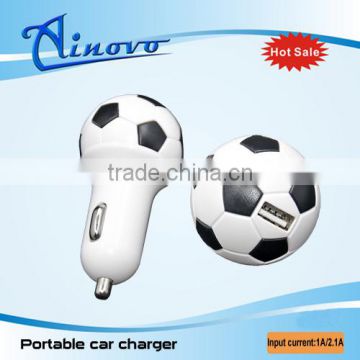 2014 fashional football car charger, adapter for world cup ball