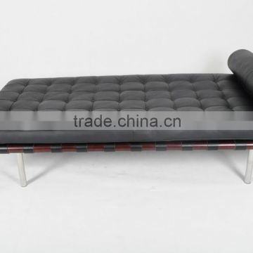 Ludwig mies van der rohe style italian leather Barcelona daybed