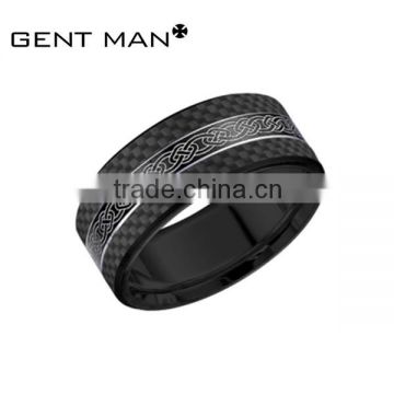 mens tungsten ring carbon fiber band jewelry not cheap glue carbon fiber