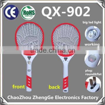 QX902-1 mosquito bat bug zapper with apple indicated light on handle