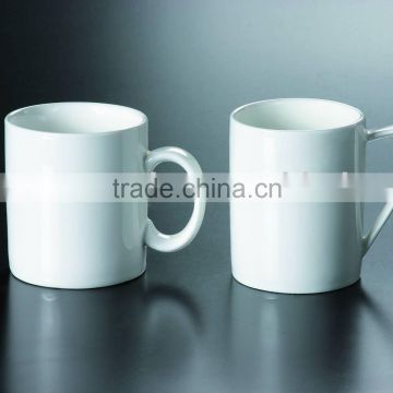 H3413 manufactorer white porcelain coffee shop promotional mug