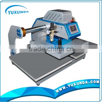 Yuxunda Upgraded air operated double location plain heat press machine for T-shirt cloth printing