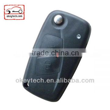Best price car key Fiat flip key shell 2 button remote key shell fiat remote key case