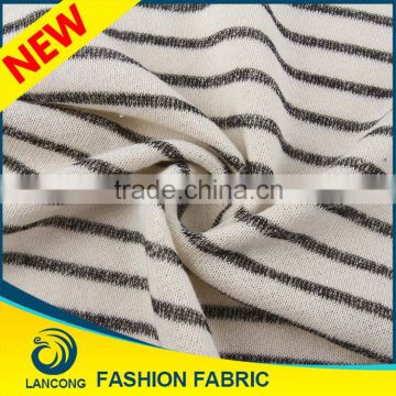 2016 Top quality Clothing Material Spandex cvc t shirt fabric as knitting sweater for ladies