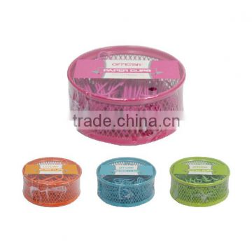 60 Pieces 50mm office coloful metal paper clips for paper using