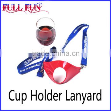2016 new product in China/ wine glass holder lanyard/cup holder lanyard