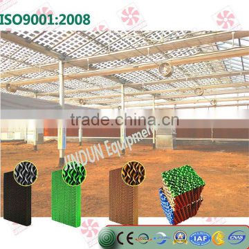 gutter type tunnel film greenhouse use evaporative paper cooling pad