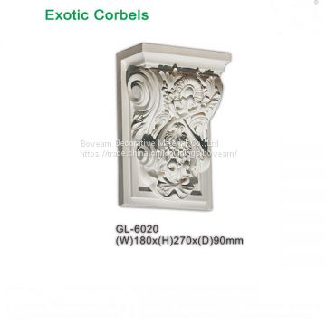 GL-6020 High quality Interior Decorative products Pu foam fireplace corbel