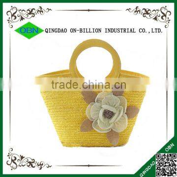 Cheap handmade woven custom straw bag for sale