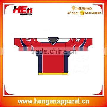 Hongen apparel Quick dry Adult Mens reversible sublimation ice hockey jerseys