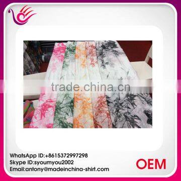 Wholesale products china colorful printed chiffon fabric for scarf CP1050